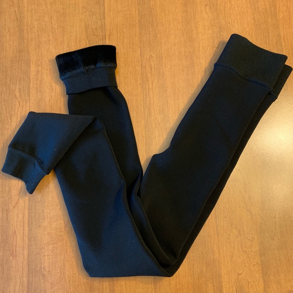 Anthropologie reversible lined black legging
